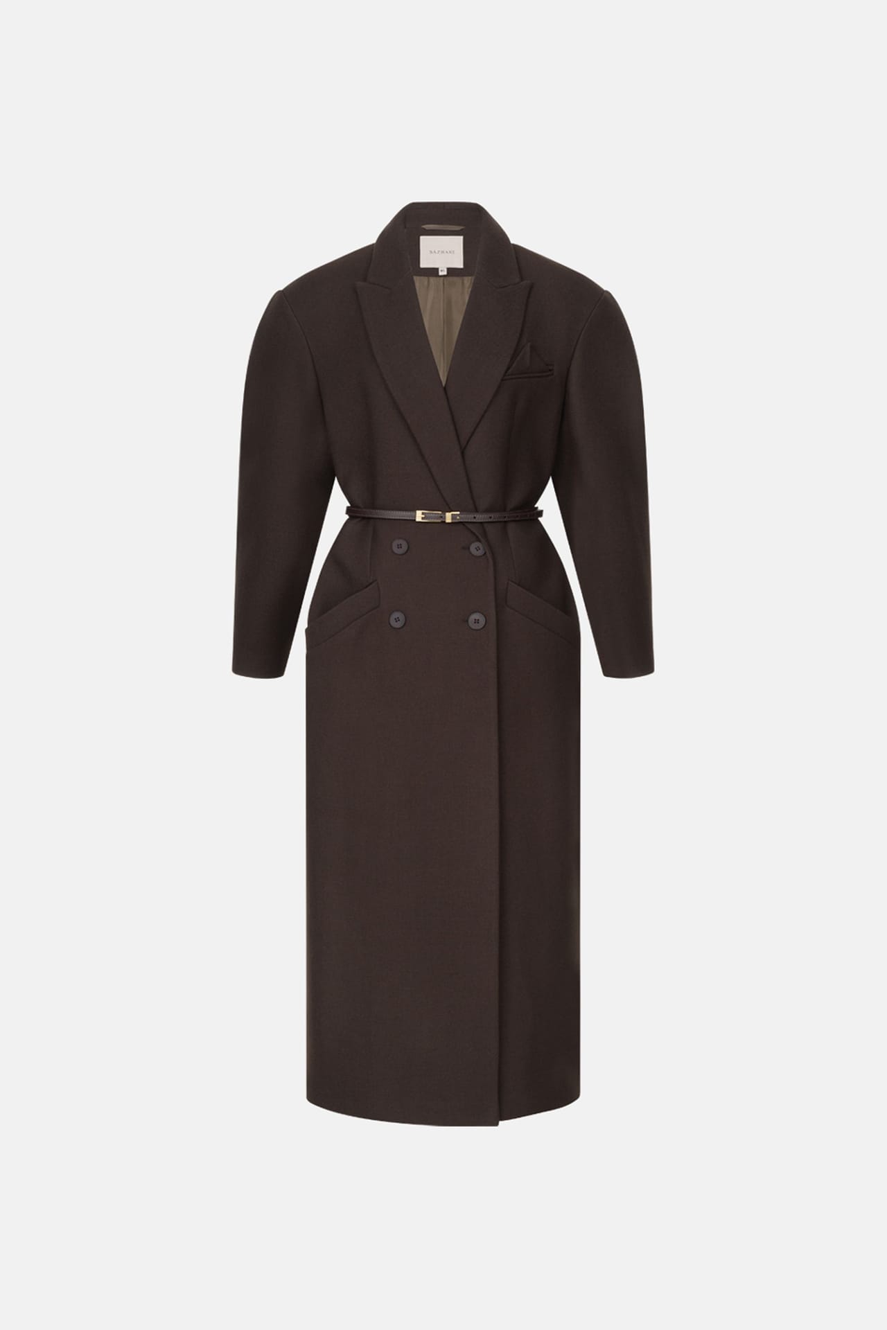 Manteau croisé à épaule accentuée - Photo 1