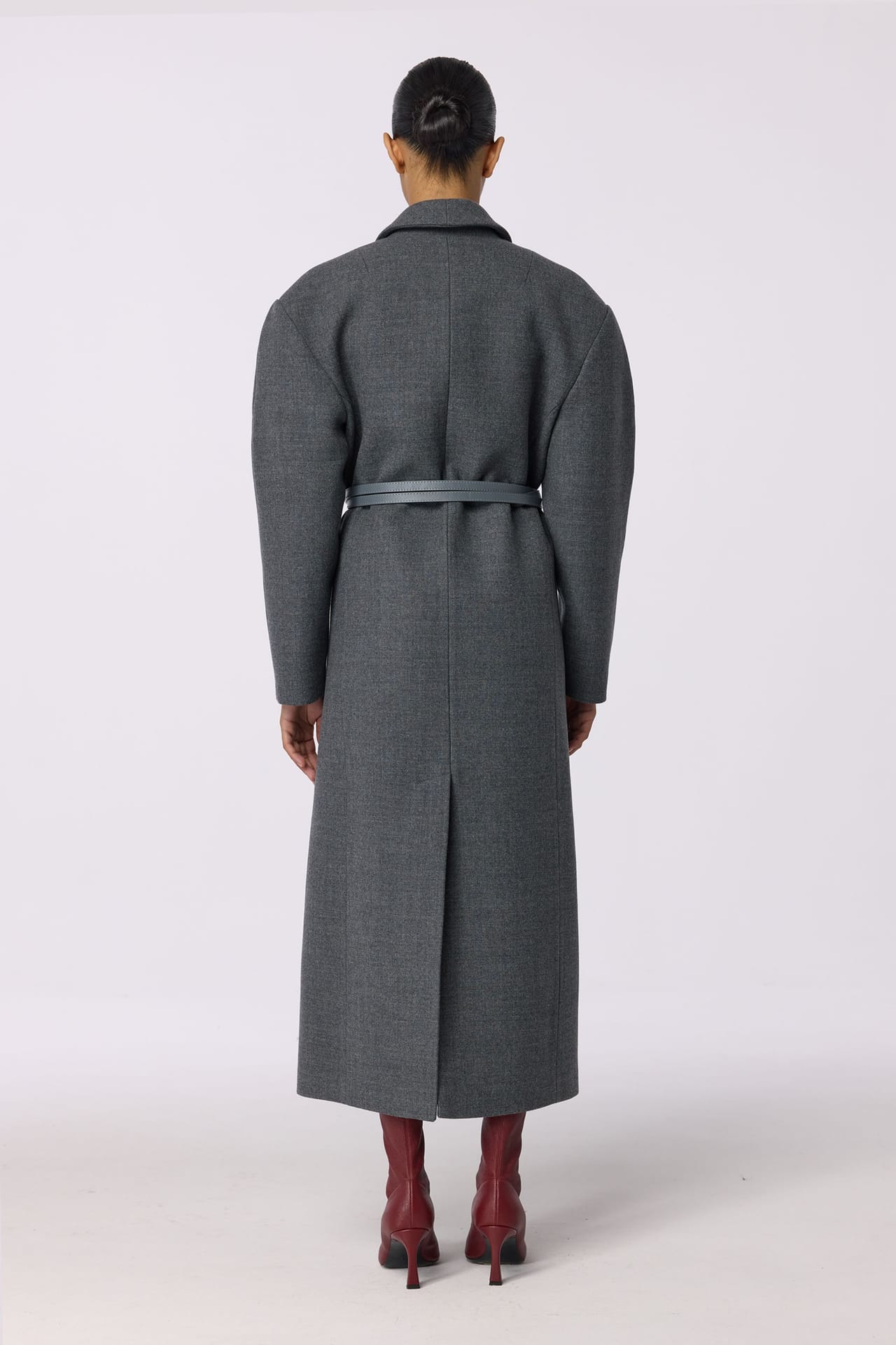 Manteau croisé à épaule accentuée - Photo 4