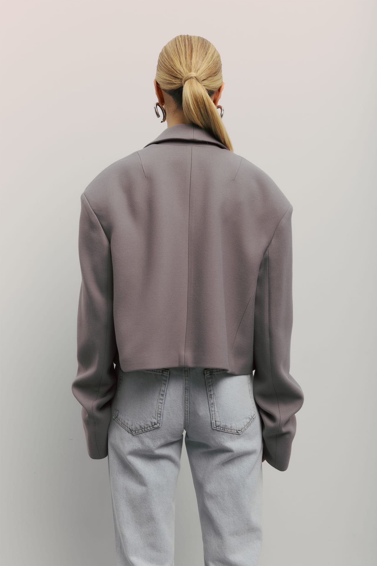 Manteau coupe droite avec fronces sur la manche - Photo 4