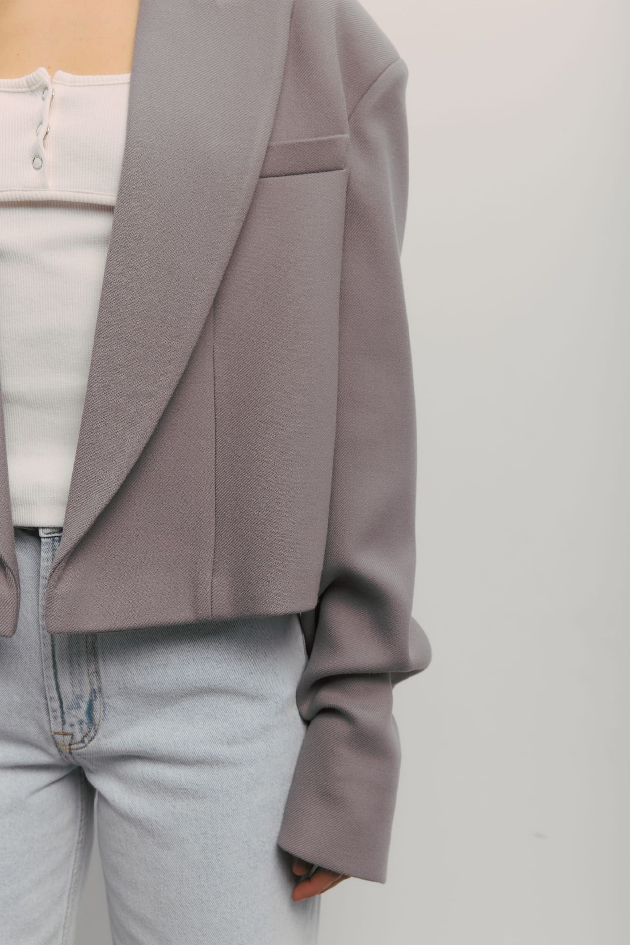 Manteau coupe droite avec fronces sur la manche - Photo 5