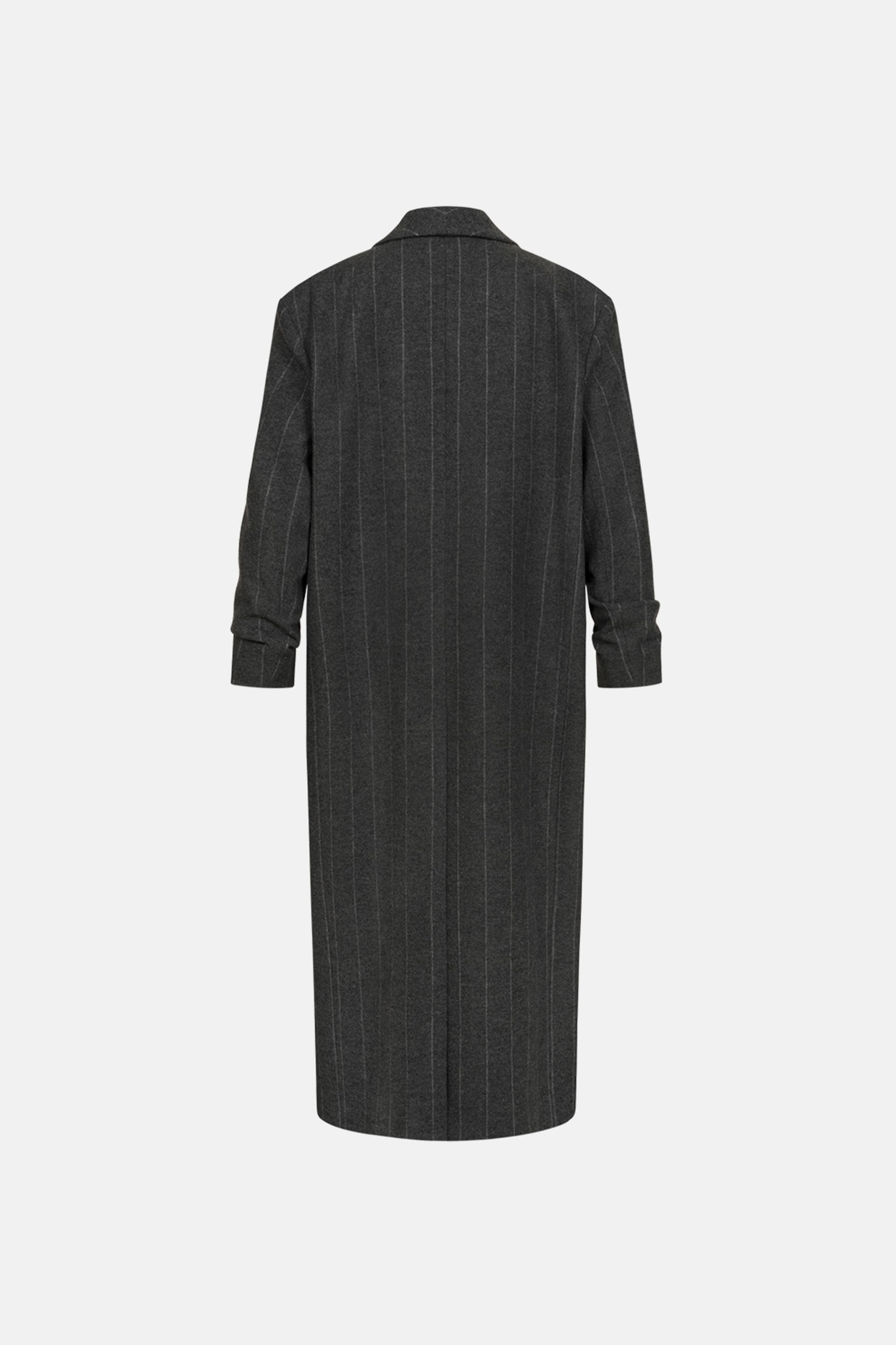 Straight-cut coat with gathered sleeves - WWU-OC1069-10-5 - Photo 4