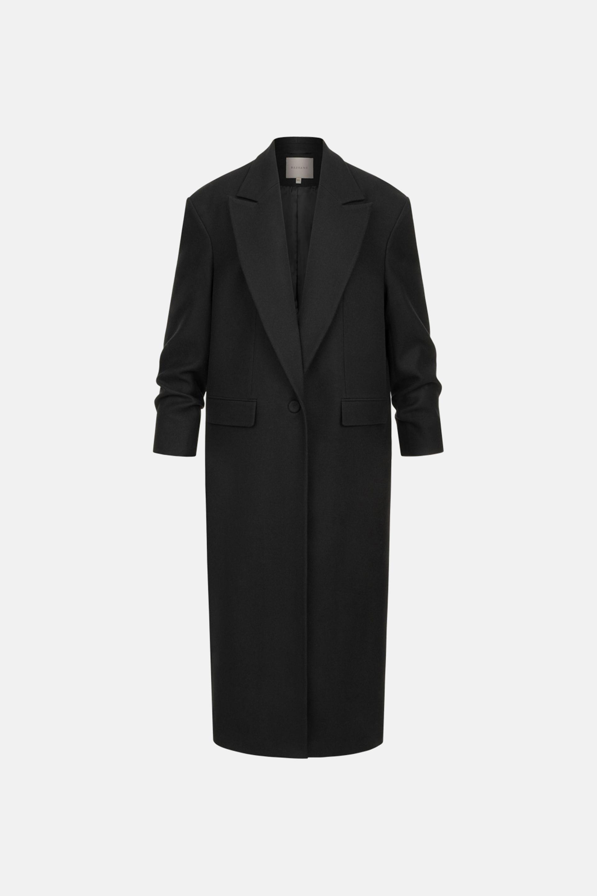 Straight-cut coat with gathered sleeves - WWU-OC1069-2-25 - Photo 3