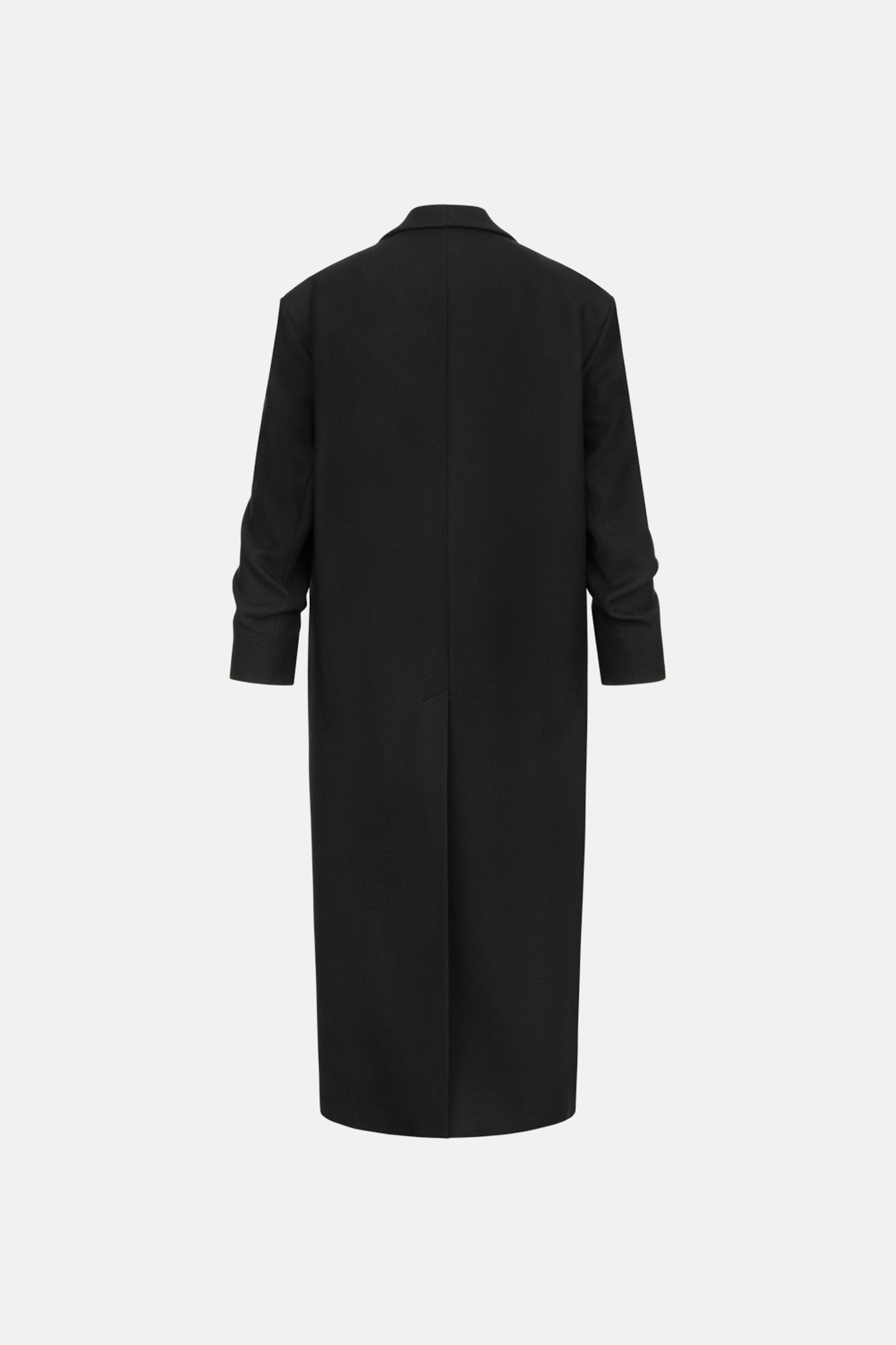 Straight-cut coat with gathered sleeves - WWU-OC1069-2-25 - Photo 4