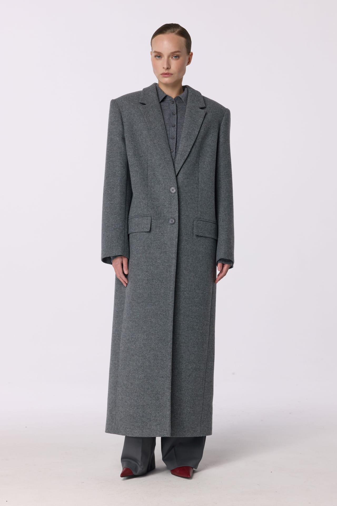 Manteau à la coupe droite - Photo 1