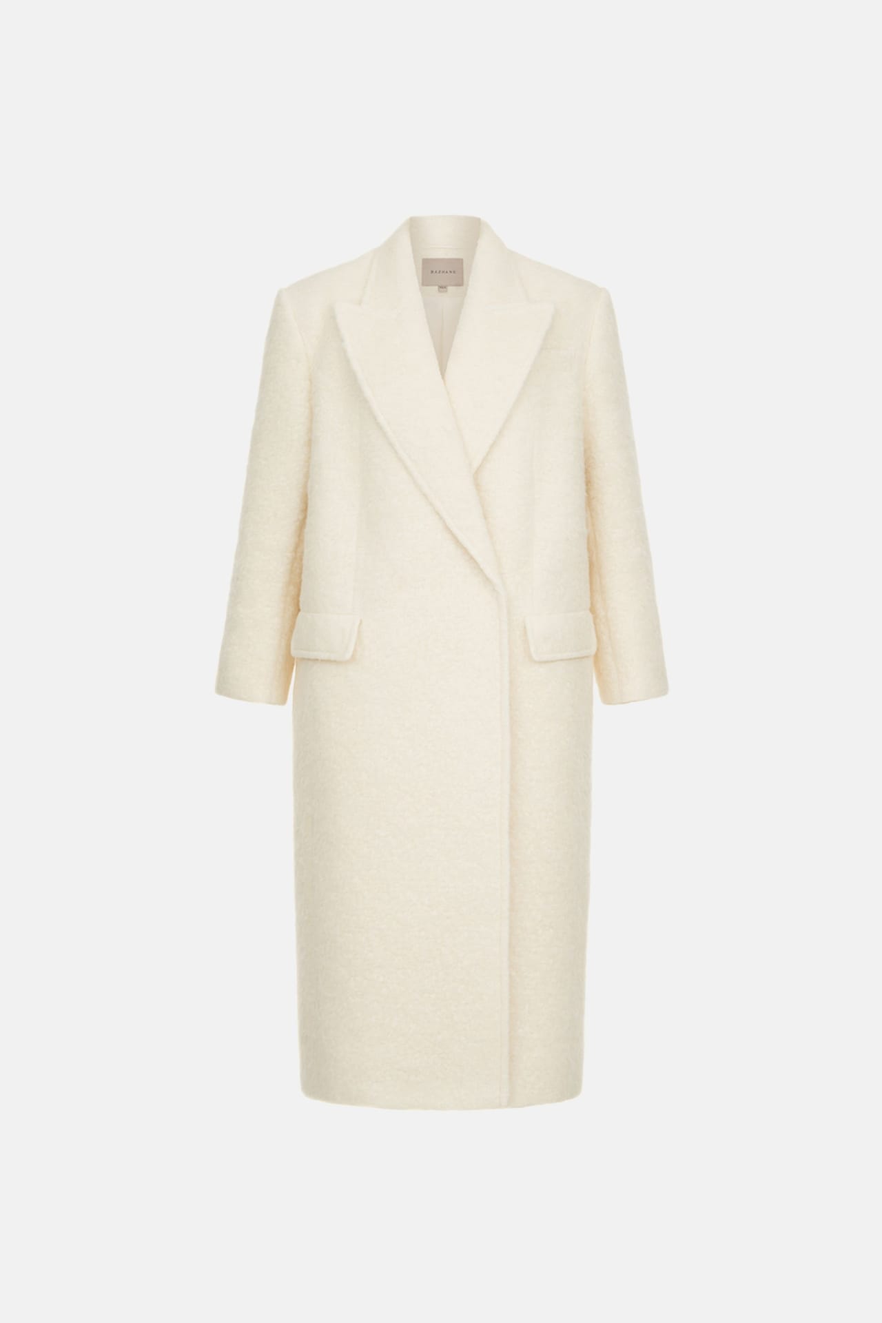 Oversized straight cut alpaca coat - Photo 3