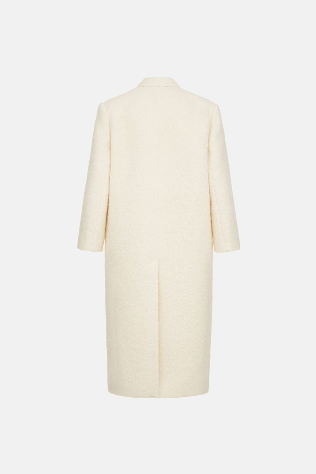 Oversized straight cut alpaca coat - Photo 4