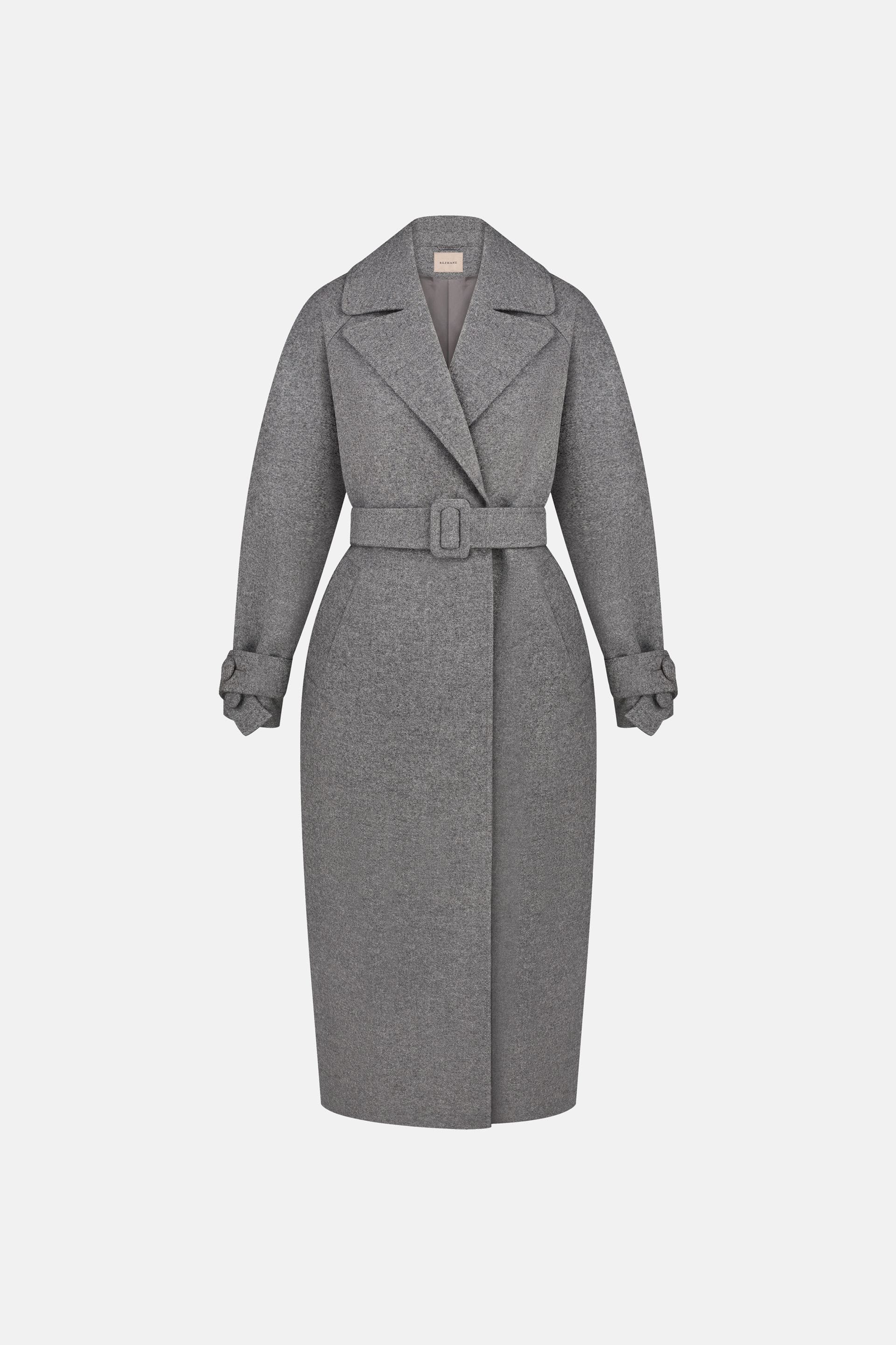 Maxi coat with dropped sleeves - WWU-OC110-7-5 - Photo 3