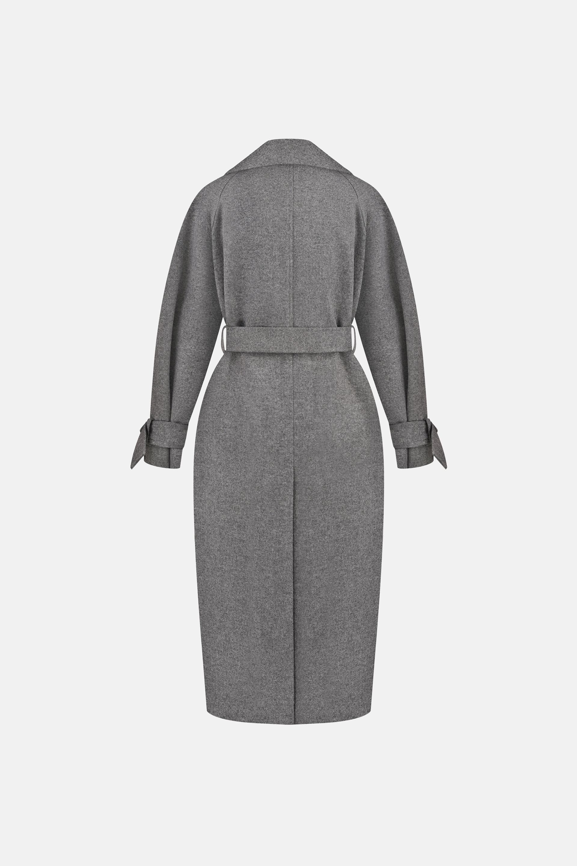 Maxi coat with dropped sleeves - WWU-OC110-7-5 - Photo 4