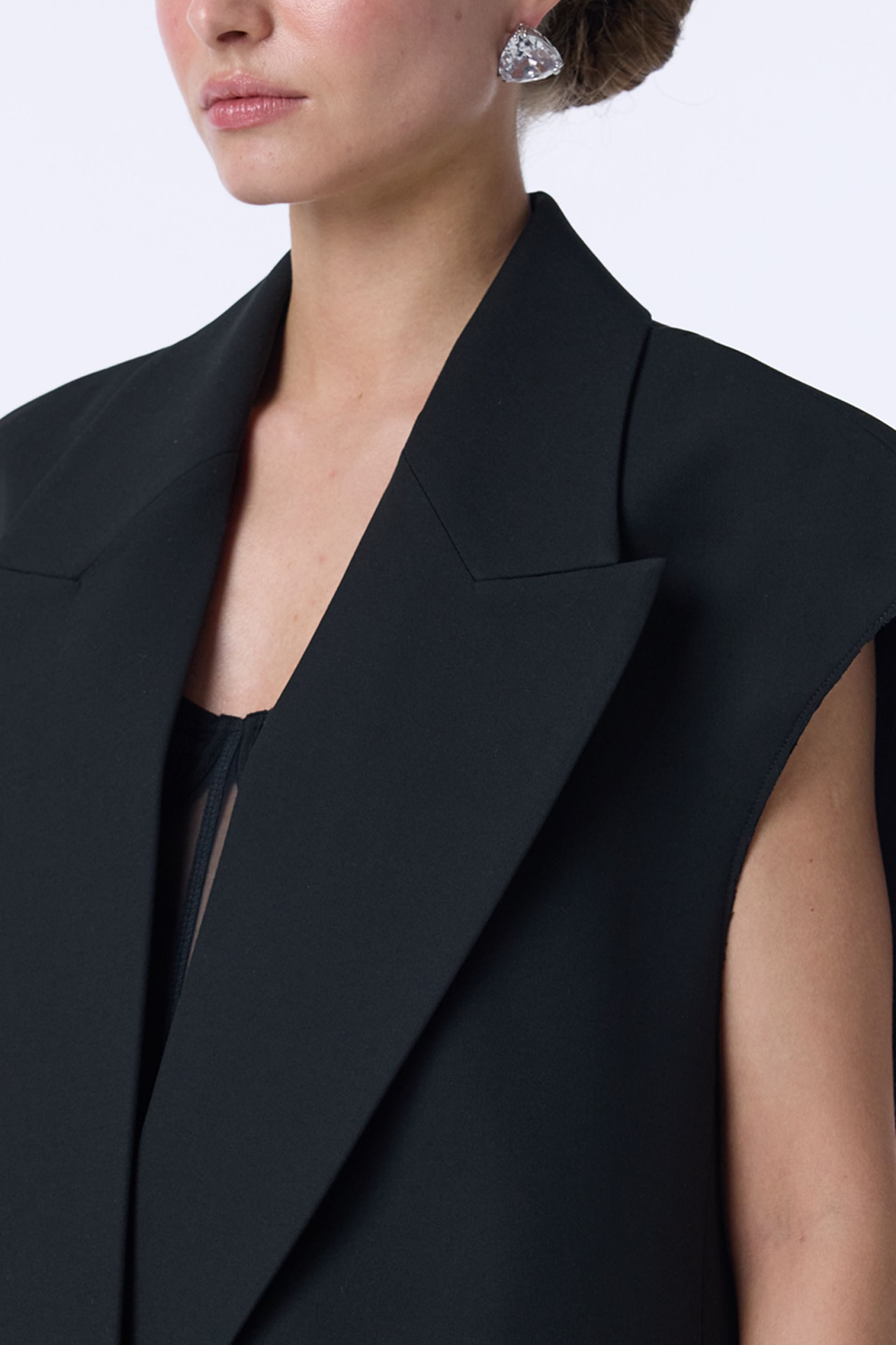 Oversized cotton vest - WWU-VS1079-2-11 - Photo 5