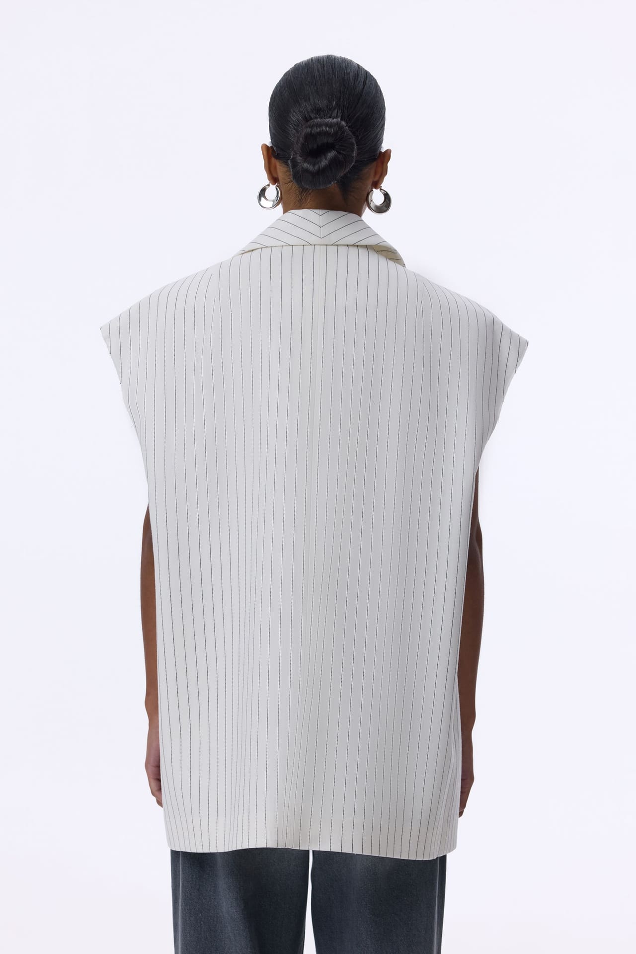 Gilet oversize en lin - Photo 2