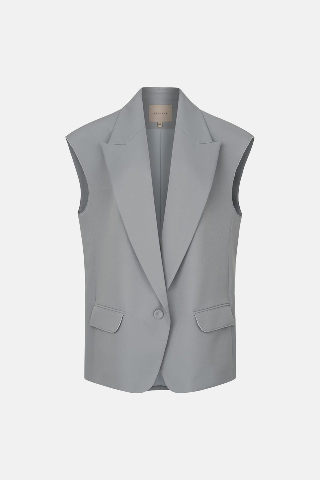 Oversized cotton vest - Photo 1