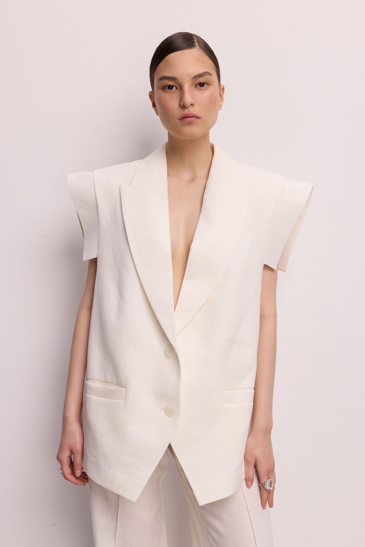 Gilet en lin Vivid - Photo 1
