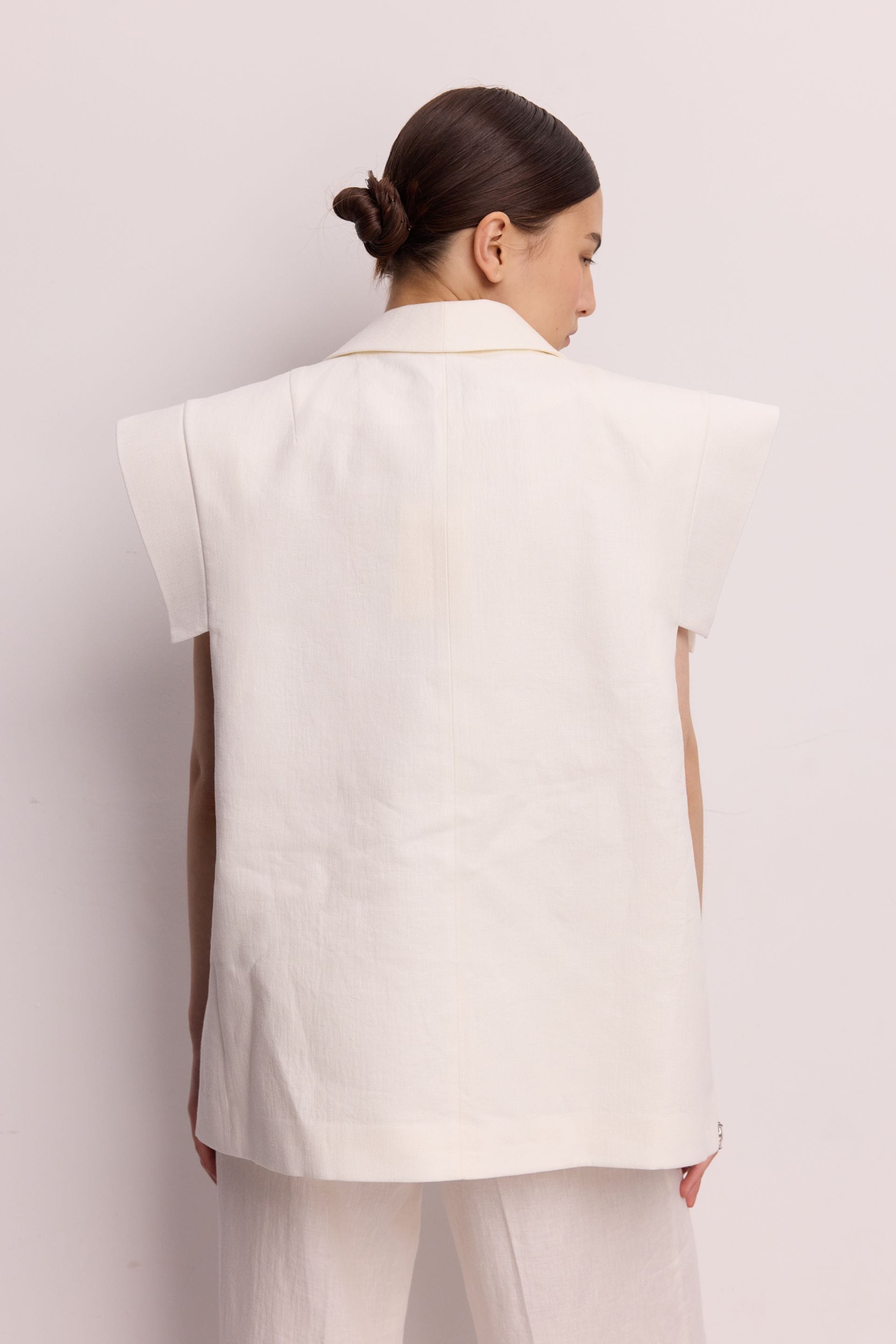 Gilet en lin Vivid - WWU-VS1135-3-14 - Photo 2