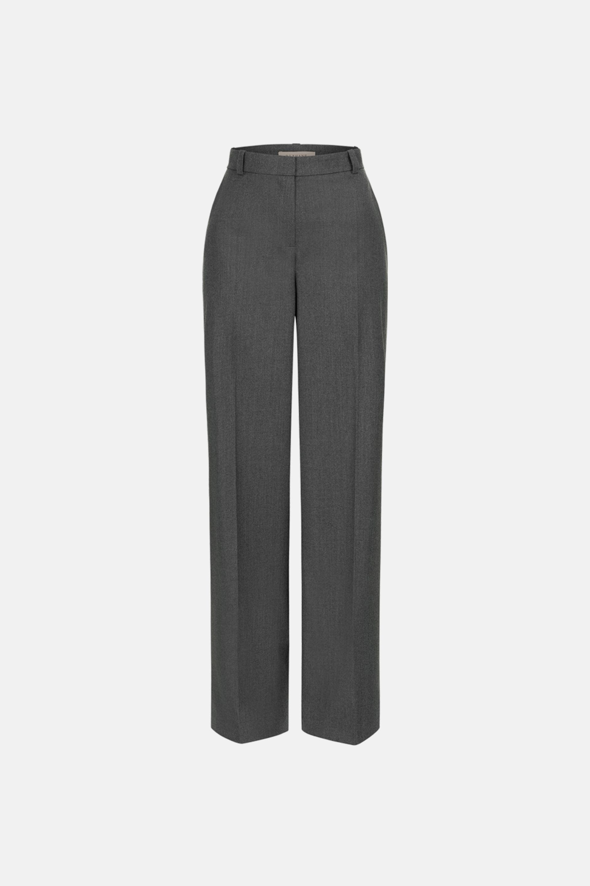 Go to product page - Pantalon en laine à taille moyenne avec plis marqués Pantalon en laine à taille moyenne avec plis marqués - WWB-P1015-7-2 - Photo 3