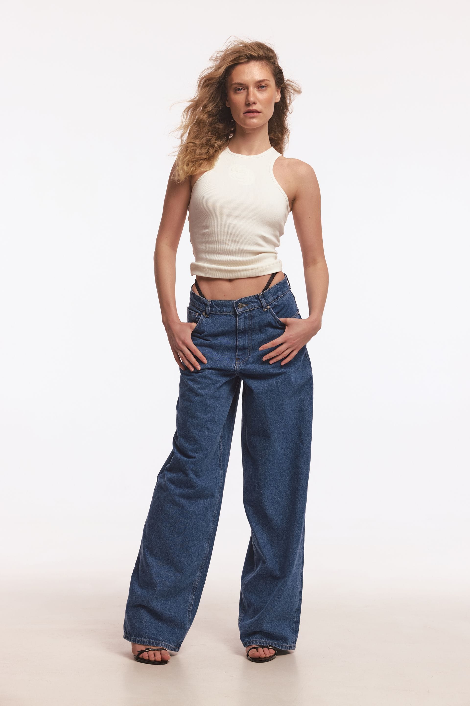 Go to product page - Wide-leg jeans Wide-leg jeans - WWB-DJ1002-11-63 - Photo 1