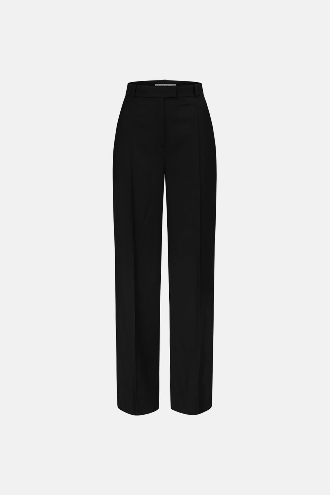 Zoom in - Pantalon en coton taille moyenne avec plis Pantalon en coton taille moyenne avec plis - Photo 1