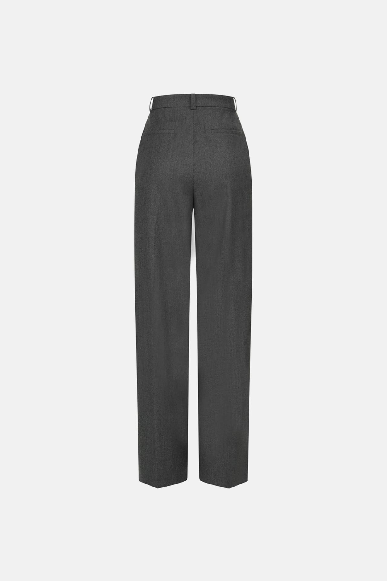 Zoom in - Relaxed wool pants with a mid-rise fit Relaxed wool pants with a mid-rise fit - Photo 2