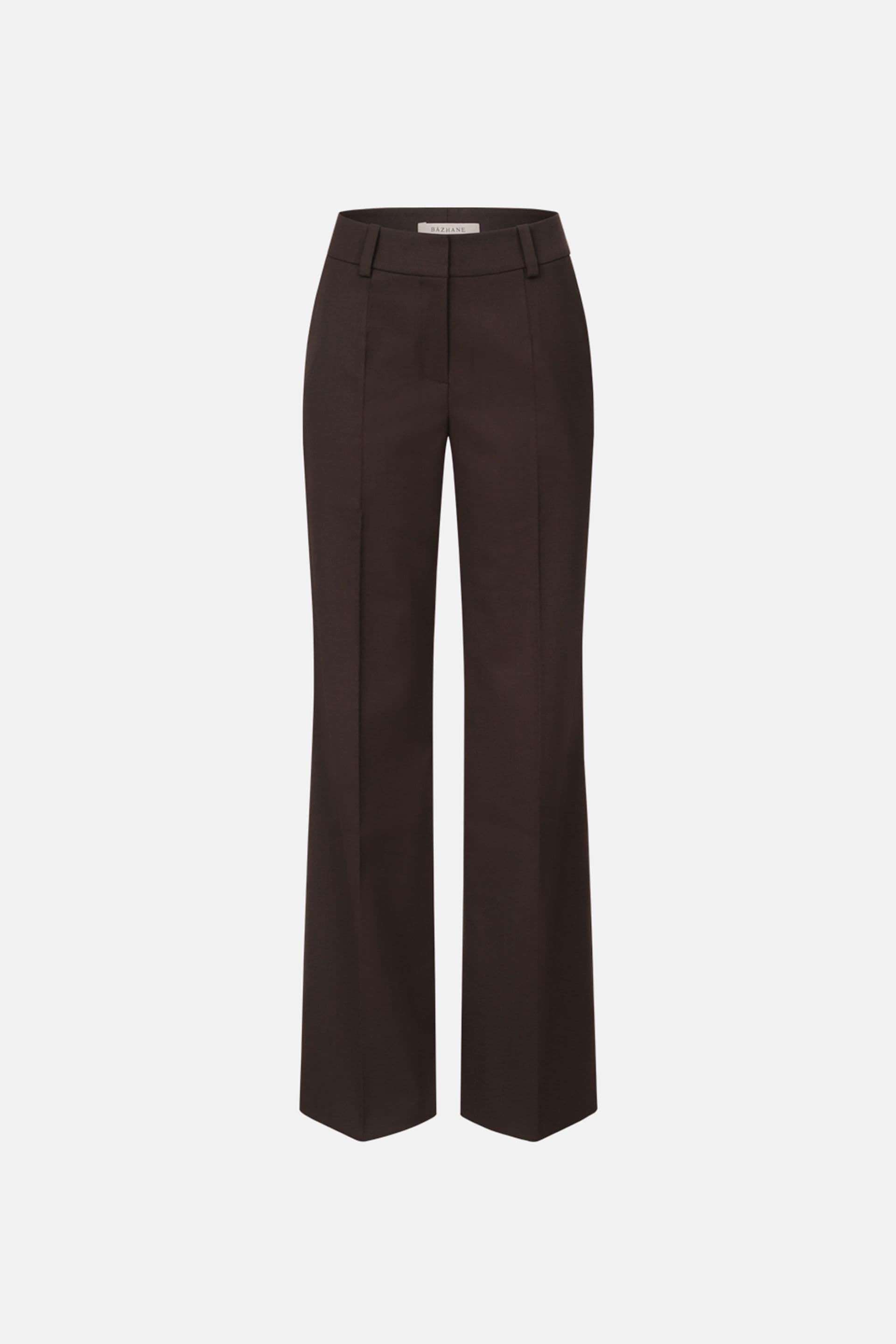 Slick tailored wool pants image