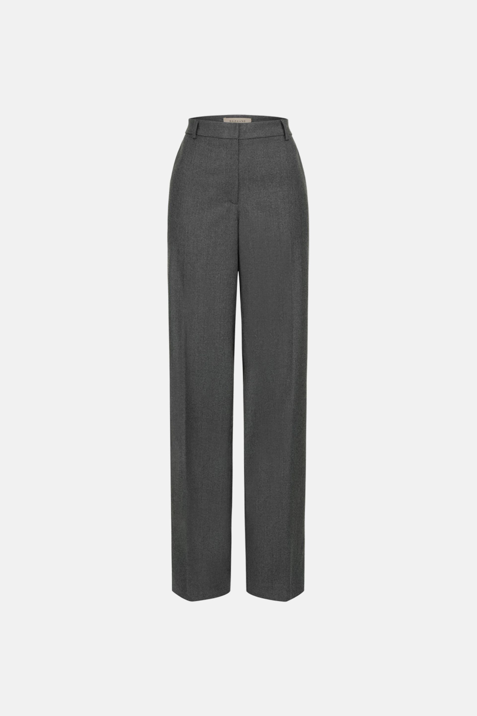 Slick tailored wool pants image