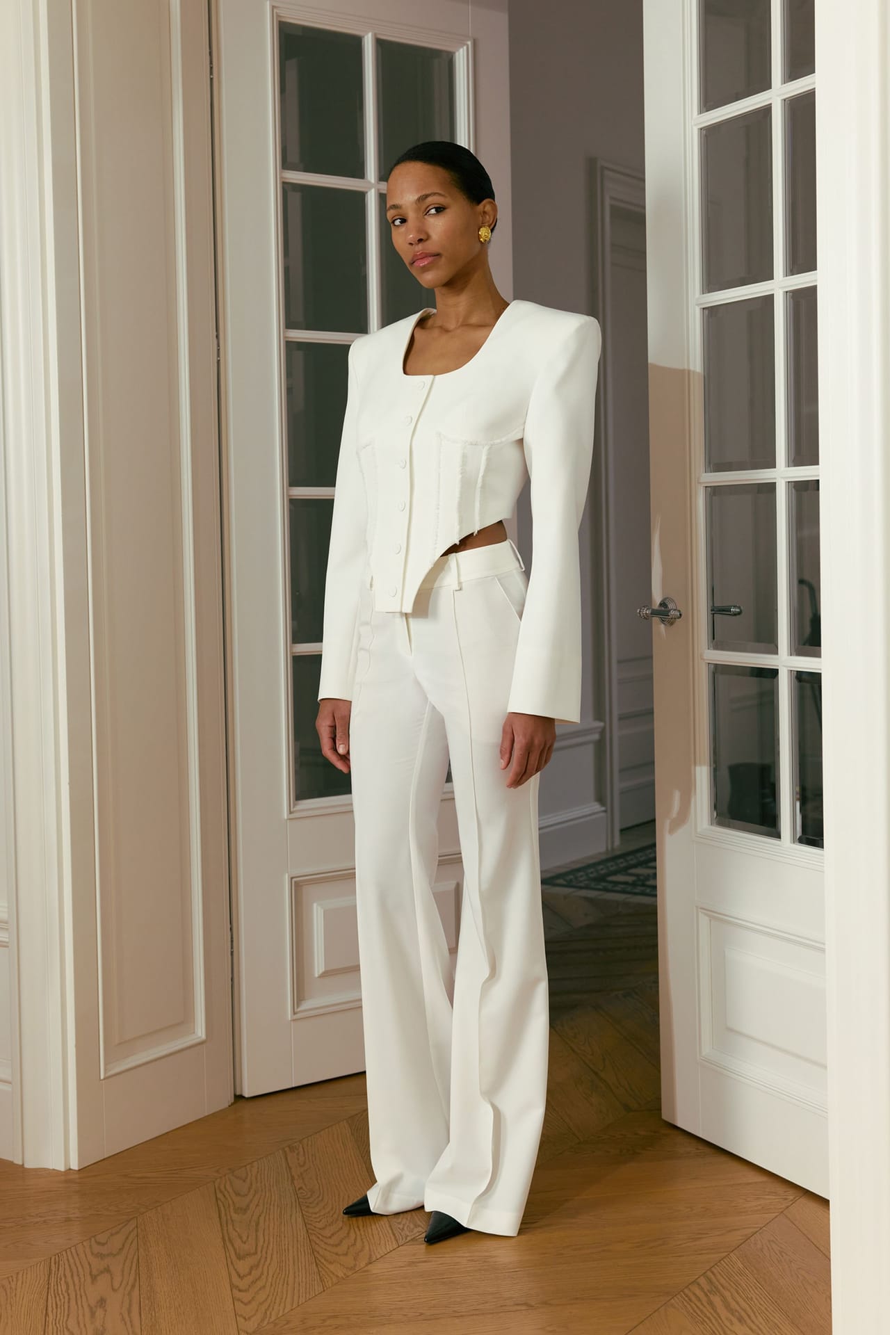 Zoom in - Pantalon en coton Bell bottom Pantalon en coton Bell bottom - Photo 3