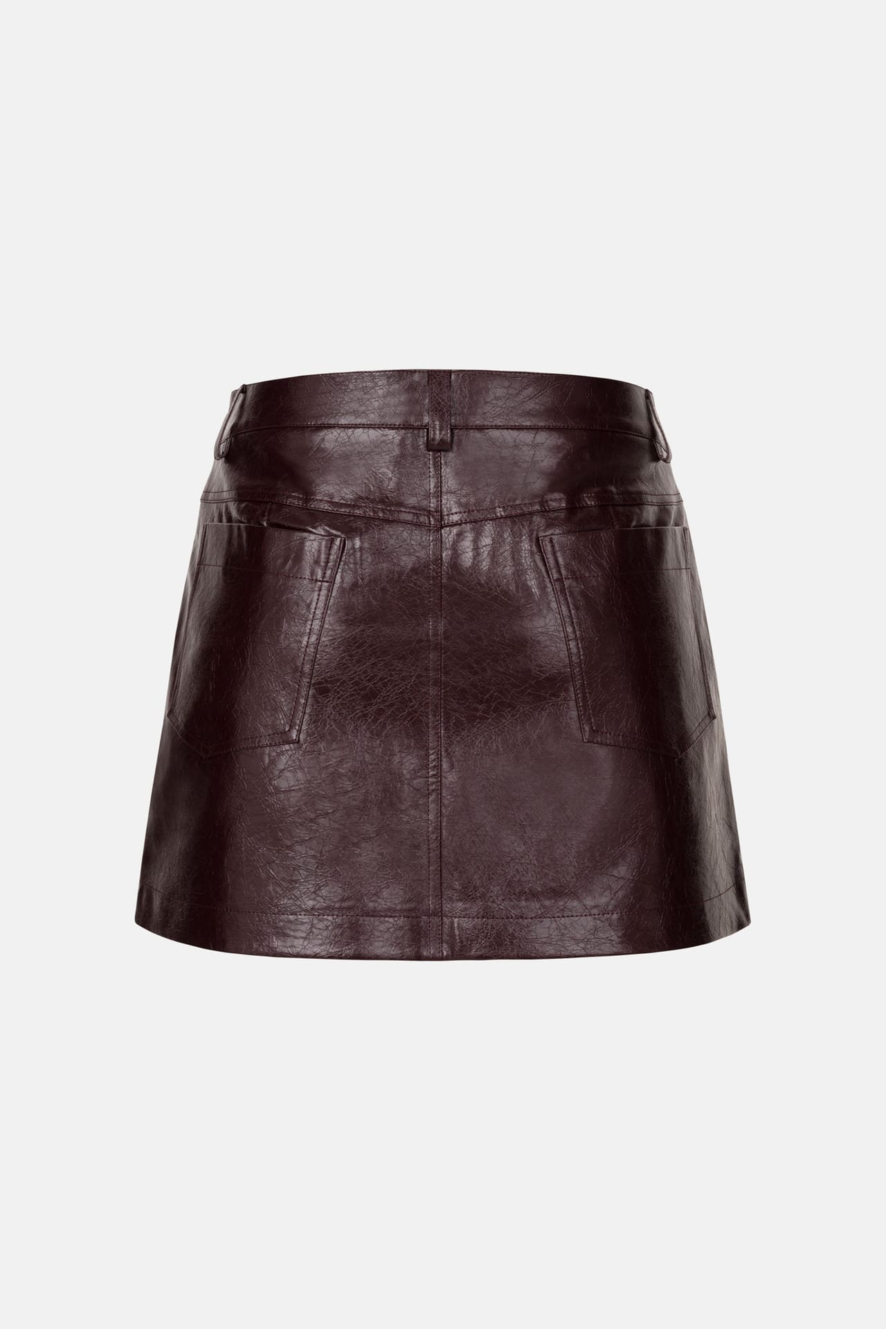 Zoom in - Vinous mini skirt Vinous mini skirt - Photo 2