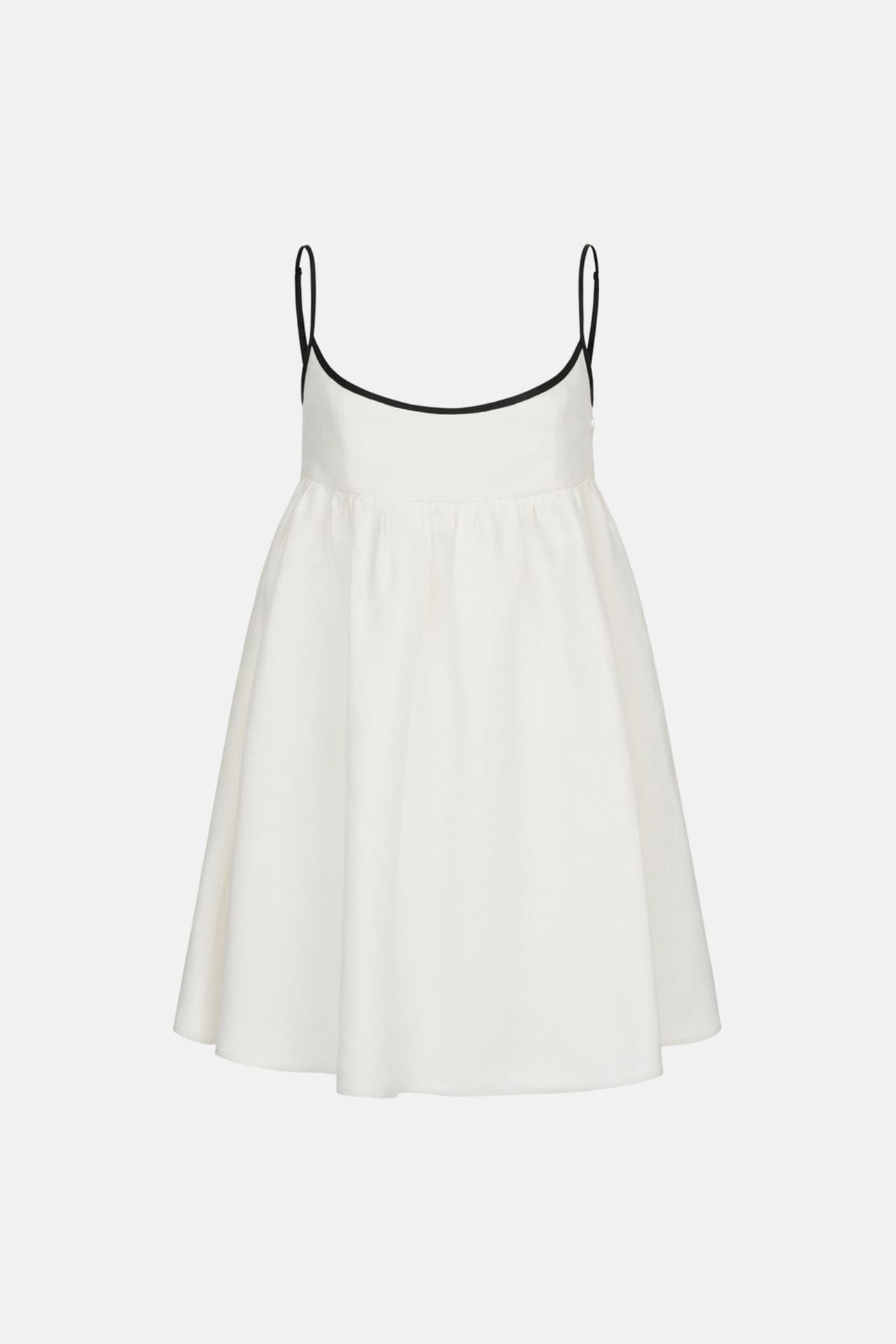 Zoom in - Mini A-line dress with black trim Mini A-line dress with black trim - Photo 1