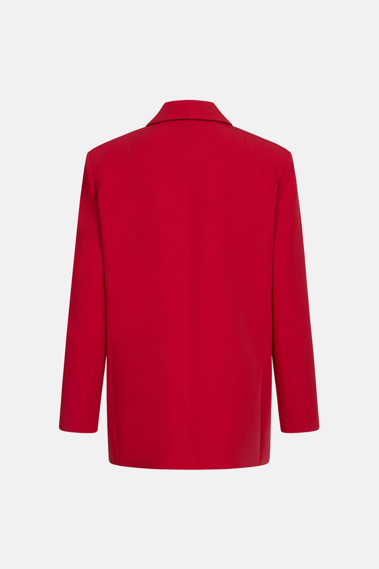 Zoom in - Blazer oversize en coton à double boutonnage avec épaulettes Blazer oversize en coton à double boutonnage avec épaulettes - Photo 2