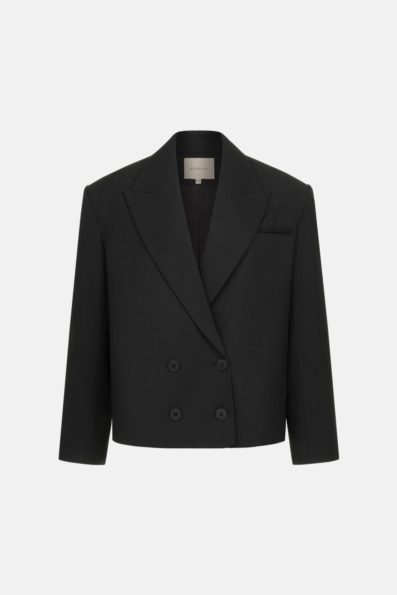 Zoom in - Blazer en coton oversize avec petit triangle Blazer en coton oversize avec petit triangle - Photo 1