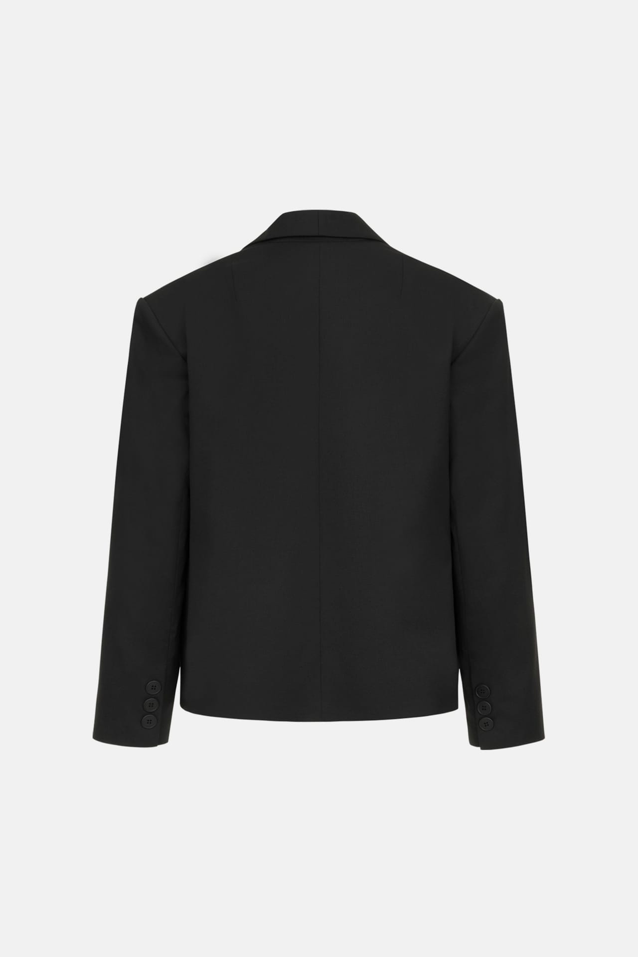 Zoom in - Blazer en coton oversize avec petit triangle Blazer en coton oversize avec petit triangle - Photo 2