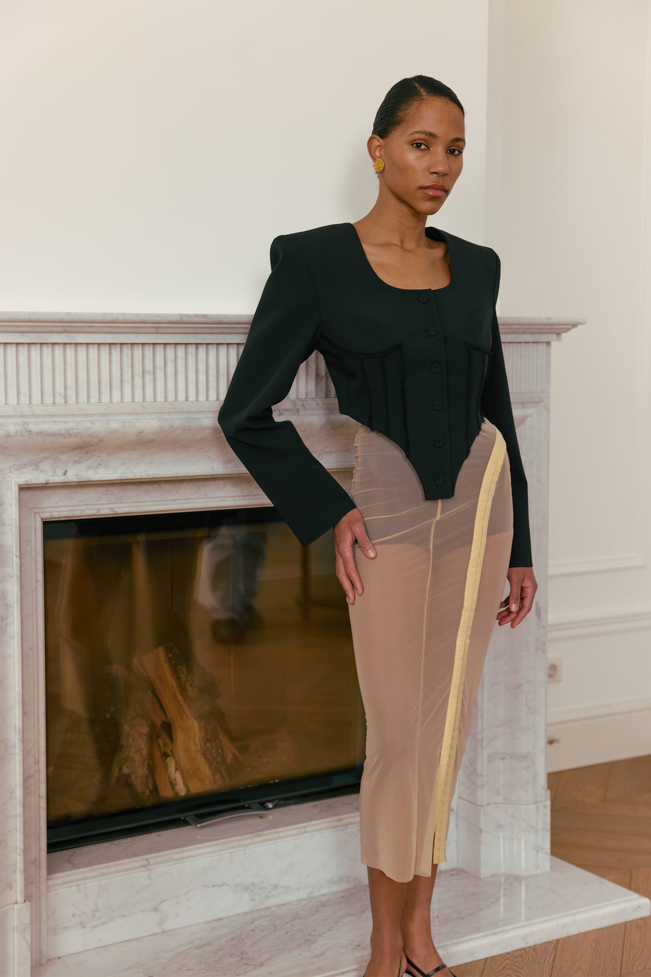 Zoom in - Blazer en coton Corset Blazer en coton Corset - Photo 4