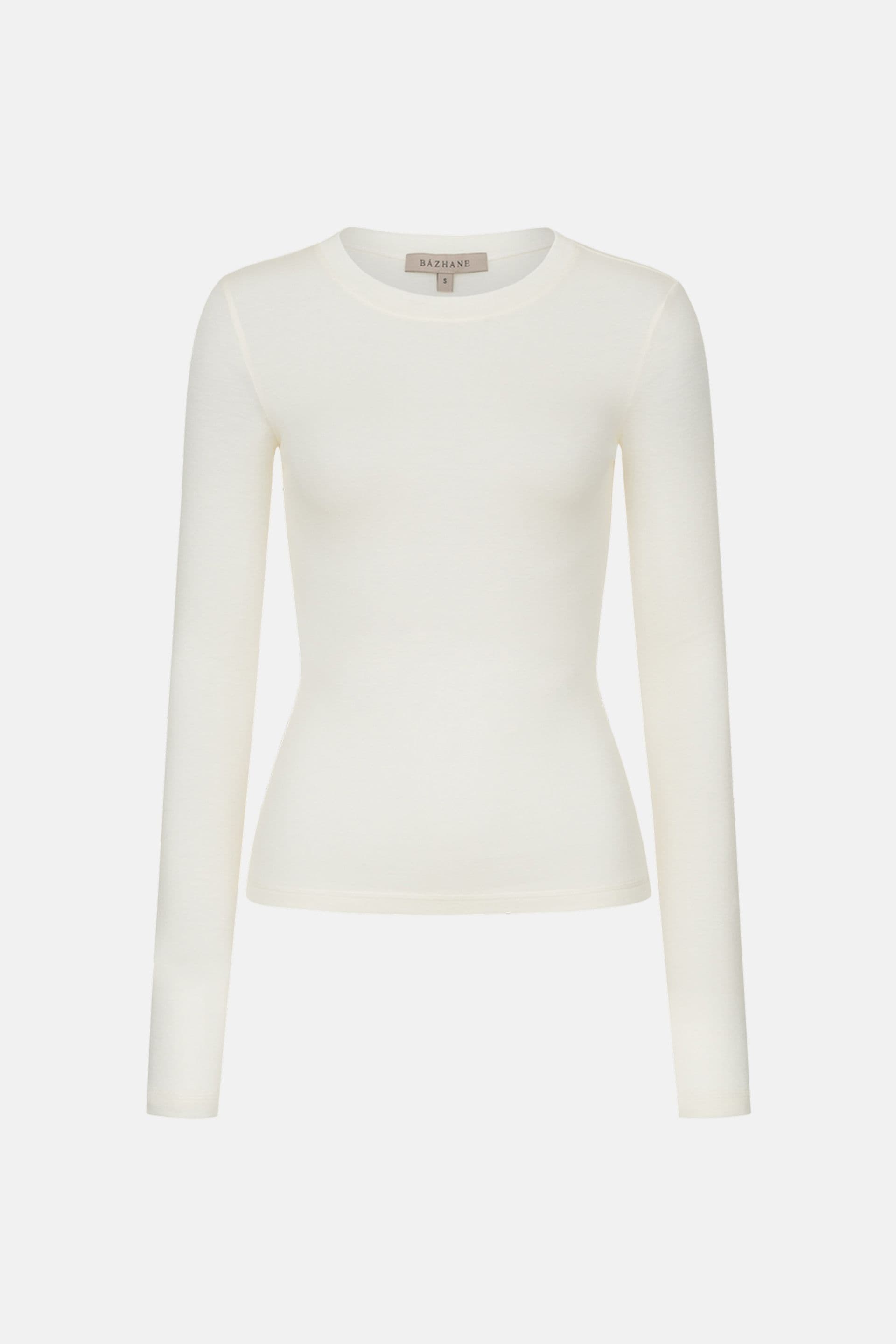 Longsleeve semi sheer fitted image