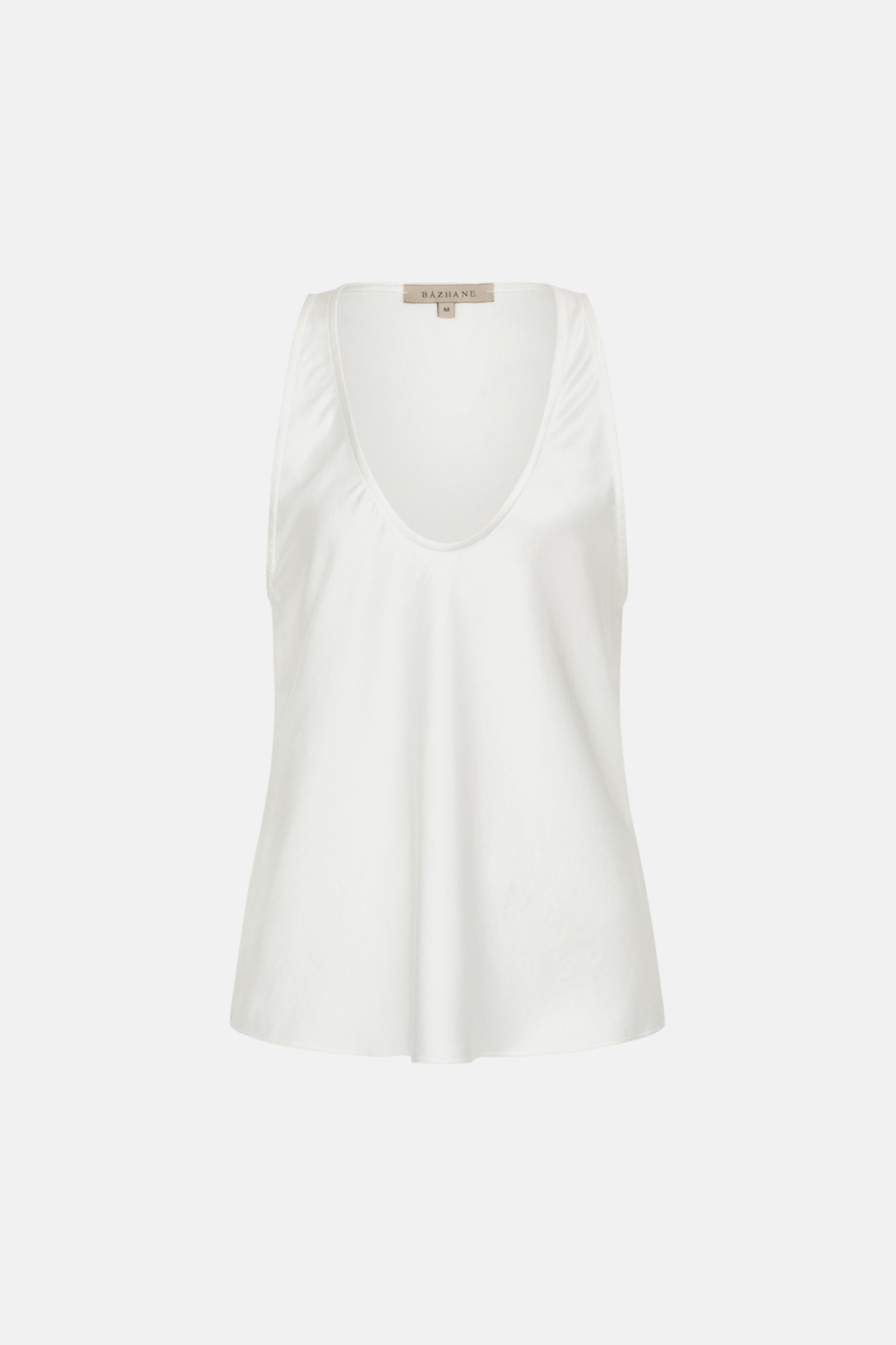 Go to product page - Satin top with a deep neckline Satin top with a deep neckline - WWT-T8512-3-6 - Photo 1