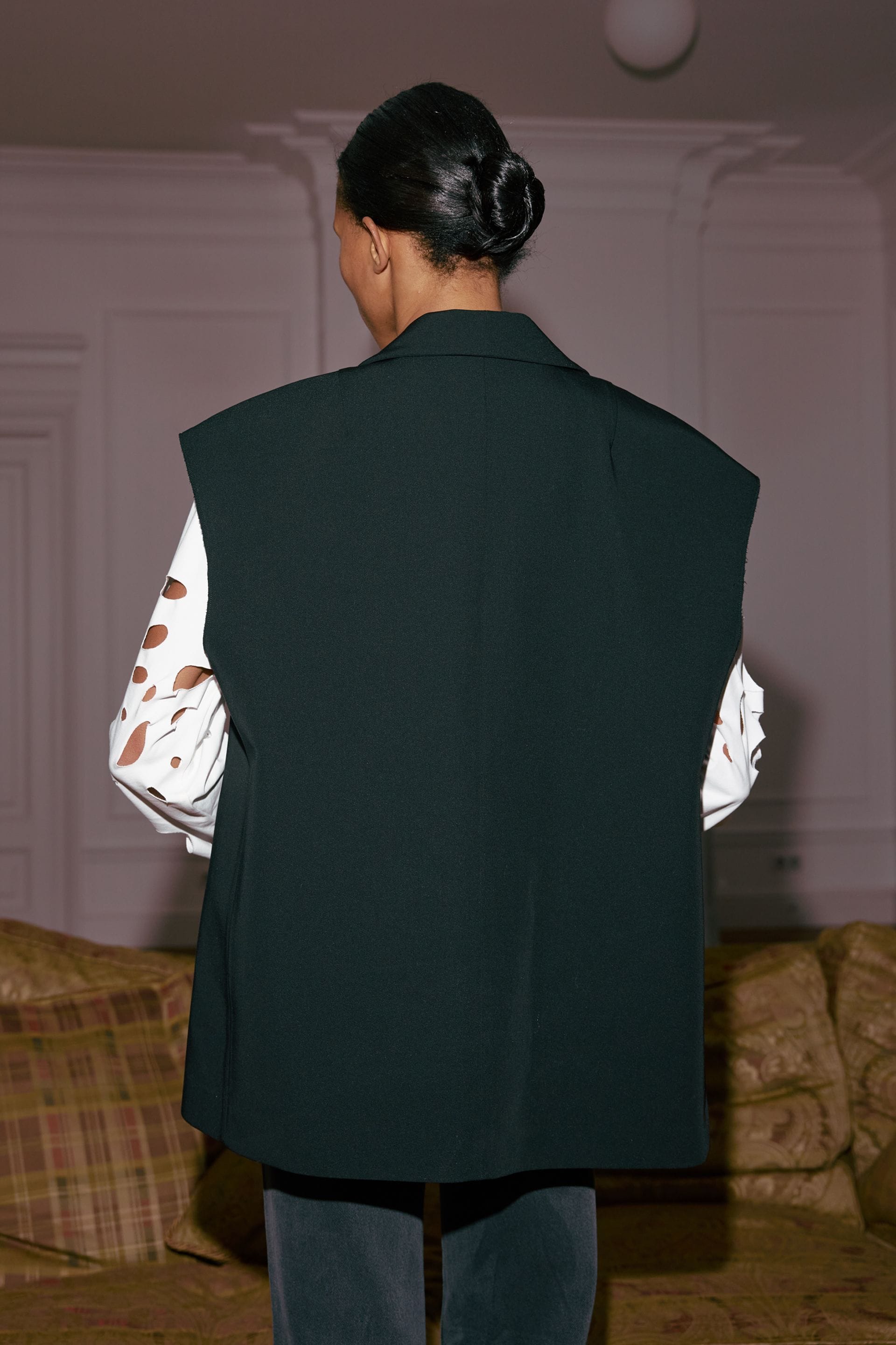 Go to product page - Oversized cotton vest Oversized cotton vest - WWT-VS1079-2-11 - Photo 4