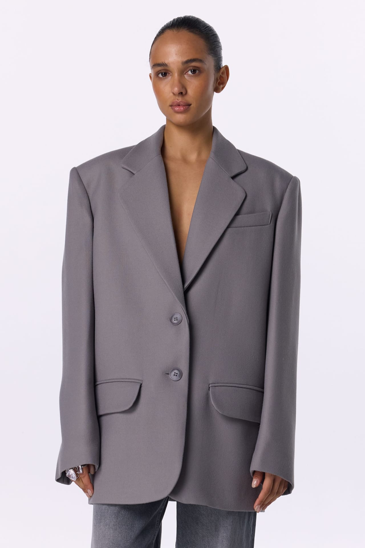 Zoom in - Manteau-veste oversize Manteau-veste oversize - Photo 3