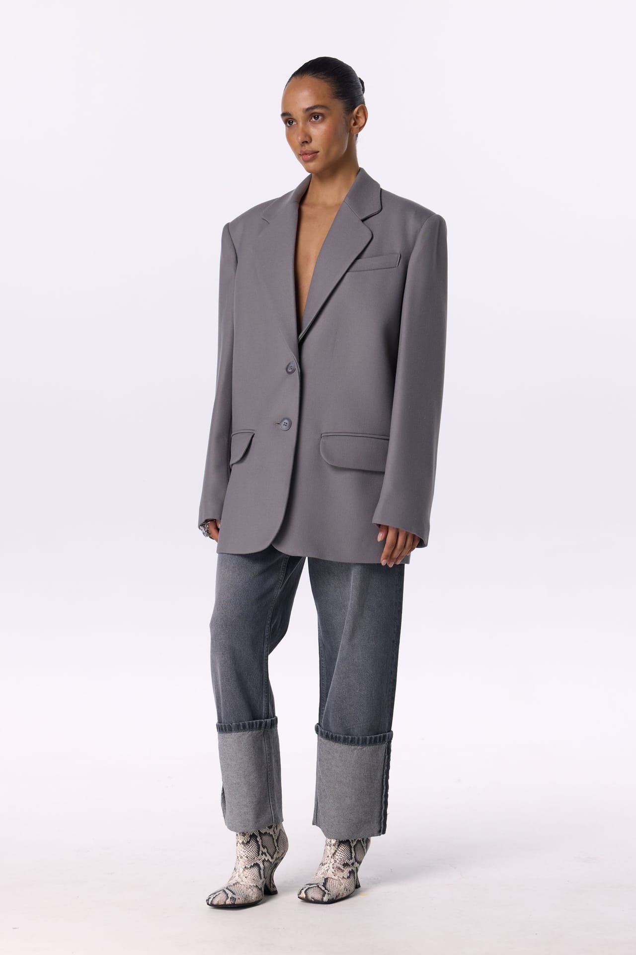 Zoom in - Manteau-veste oversize Manteau-veste oversize - Photo 5