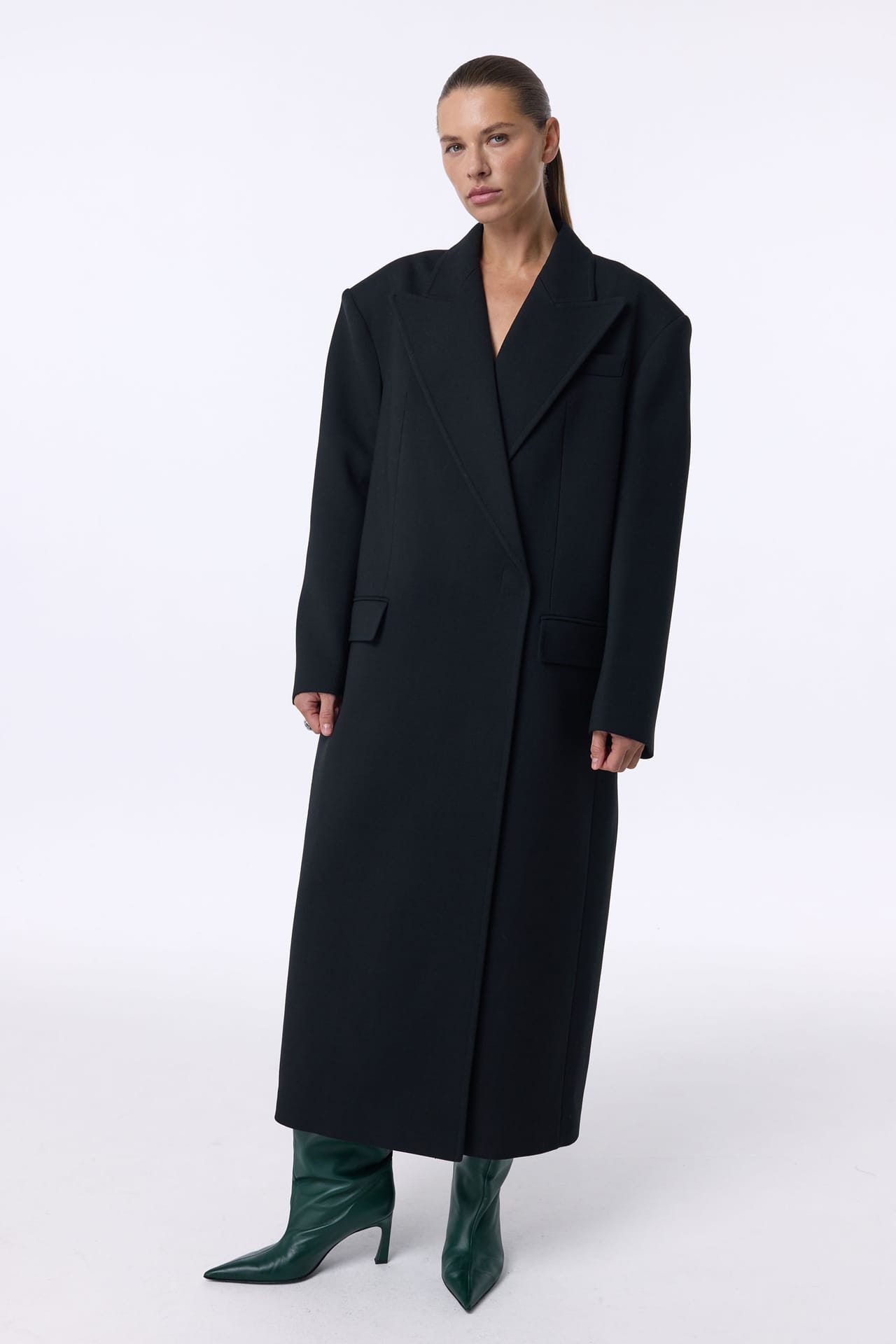 Zoom in - Manteau maxi à manches tombantes Manteau maxi à manches tombantes - Photo 3