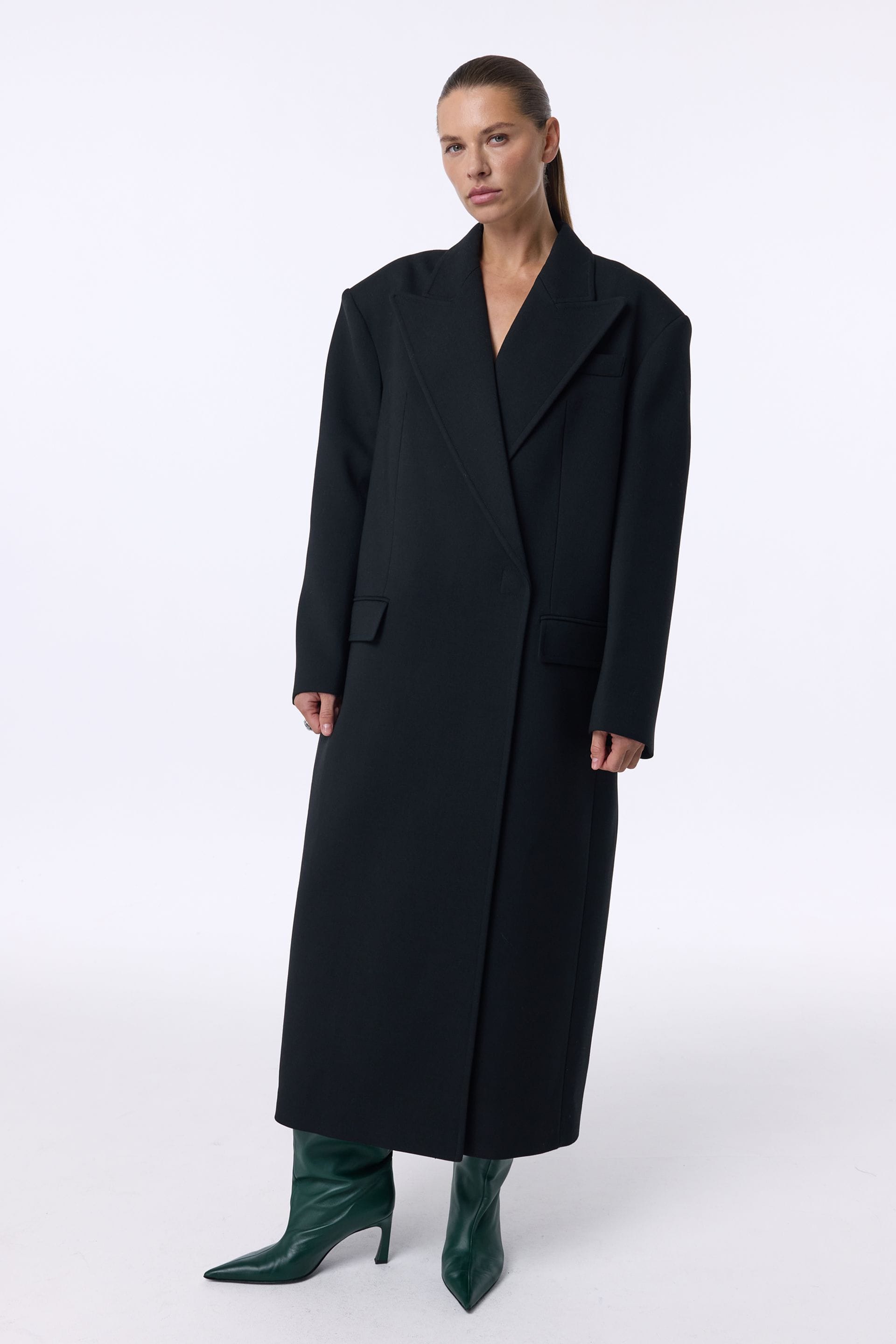 Go to product page - Manteau maxi à manches tombantes Manteau maxi à manches tombantes - WWU-OC108-2-143 - Photo 3