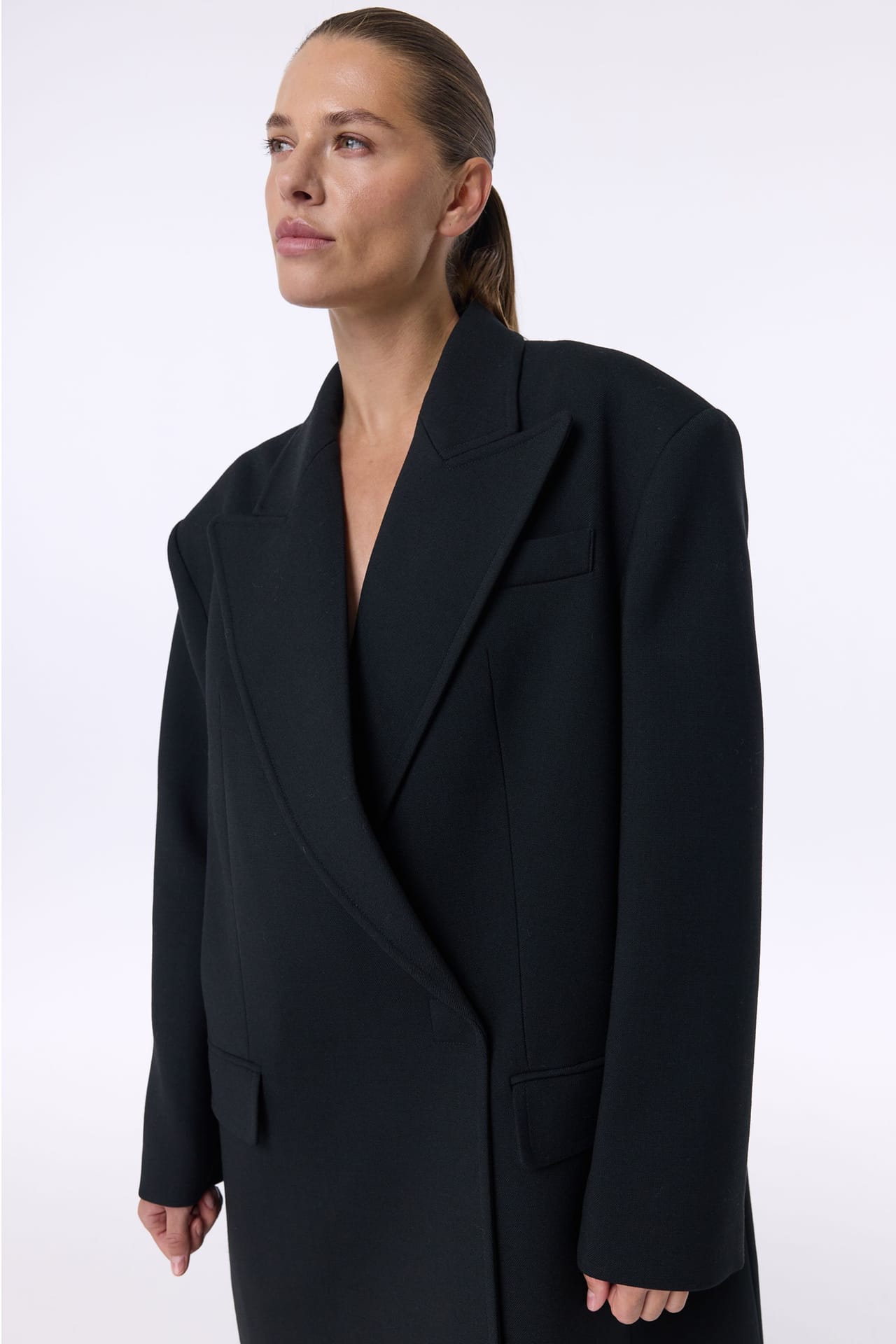 Zoom in - Manteau maxi à manches tombantes Manteau maxi à manches tombantes - Photo 5