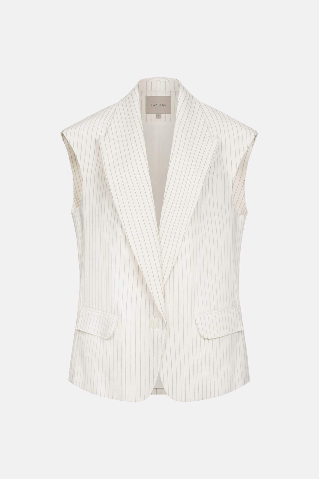 Zoom in - Gilet oversize en lin Gilet oversize en lin - Photo 1